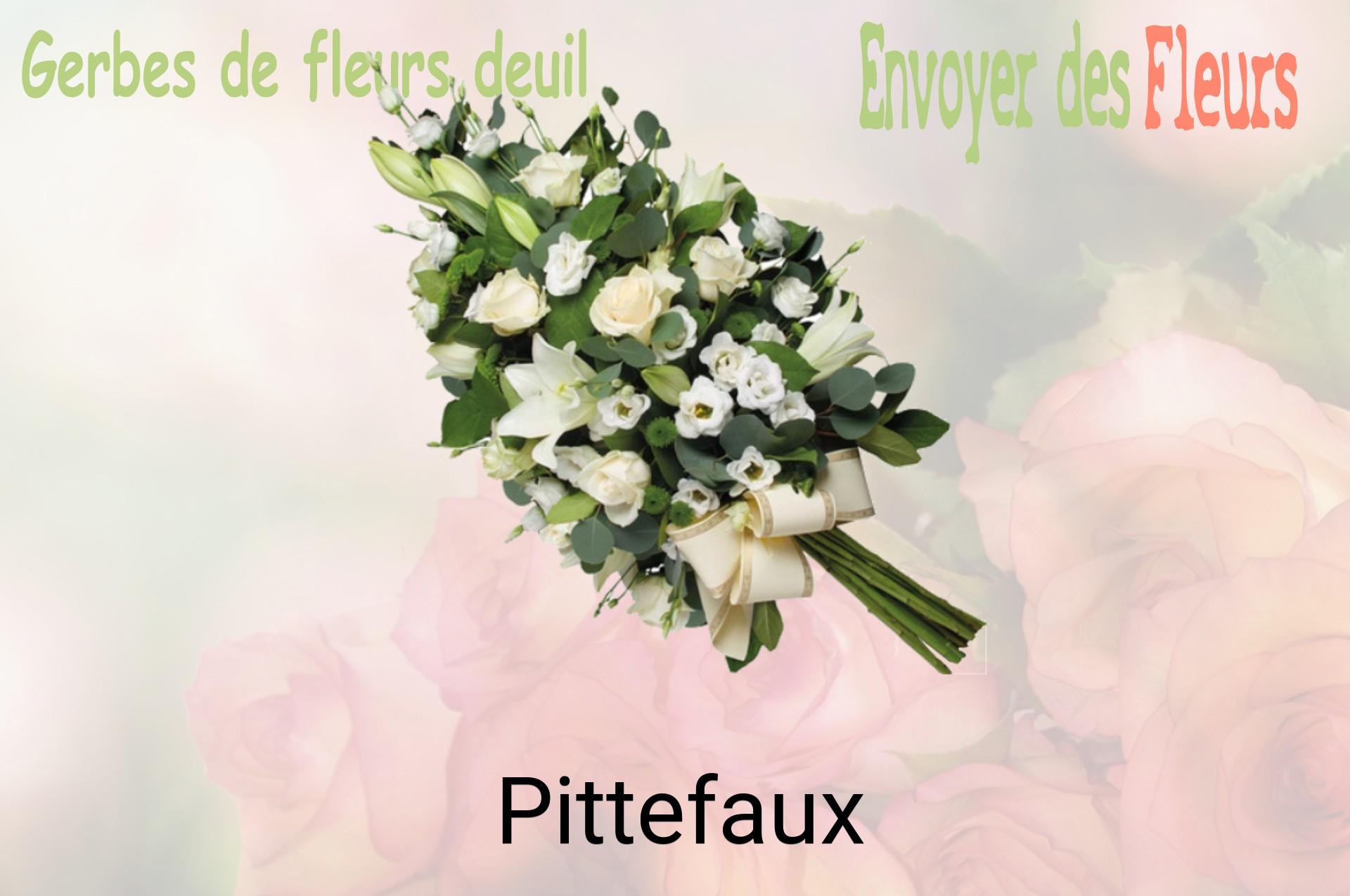 Gerbe de fleurs de deuil livrée à Pittefaux